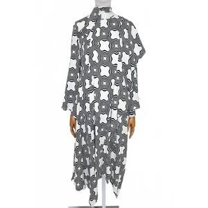 NEW ODEEH women's sablé dress in black/white